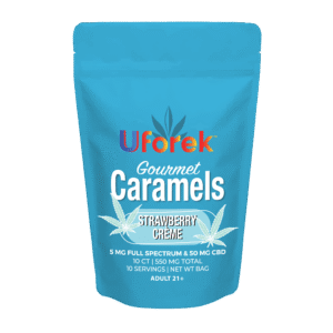 Gourmet 5-50 Full Spectrum Hemp Caramels Strawberry Creme